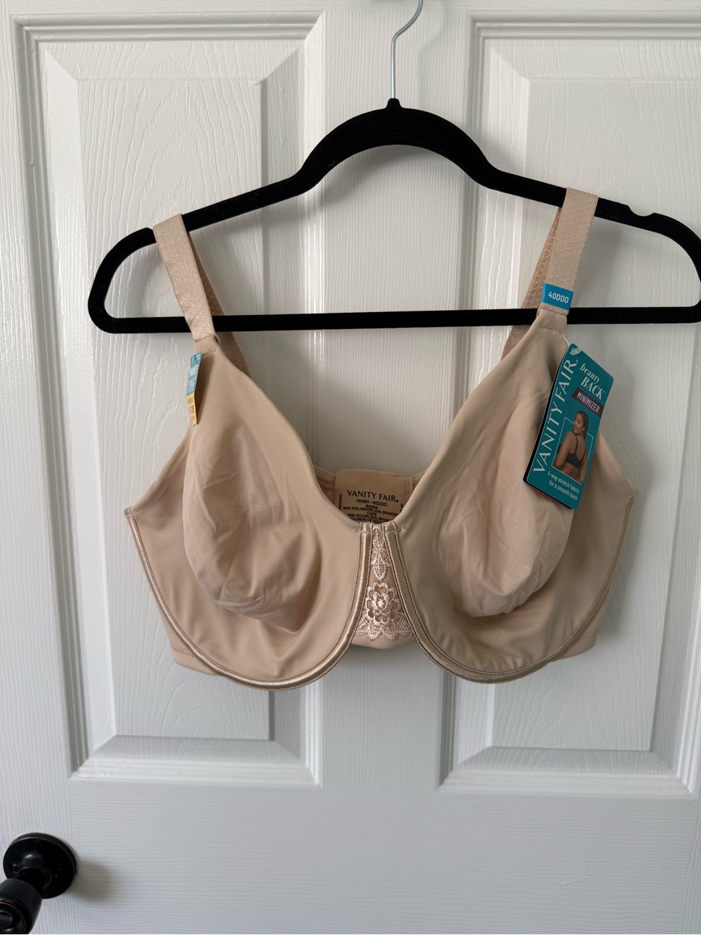 Vanity Fair Women's 40DDD Beige Minimizer Bra NWT